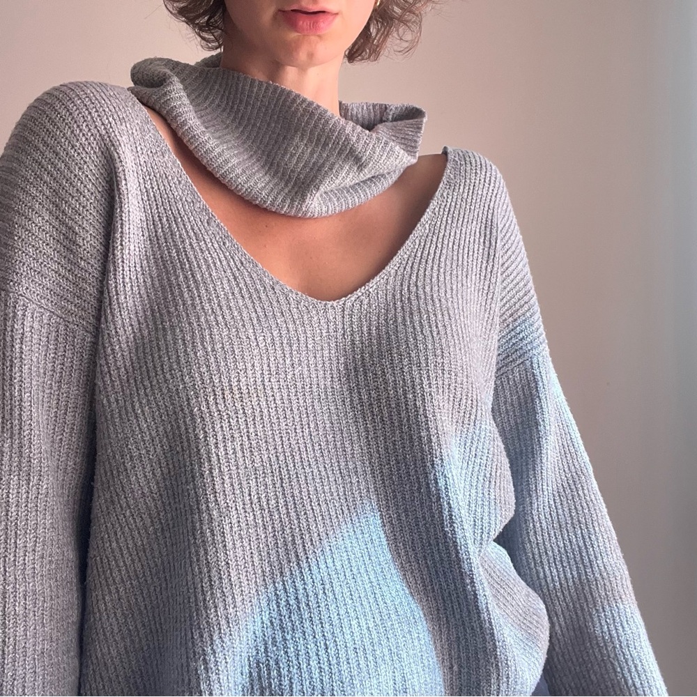 Grey oversized sweater